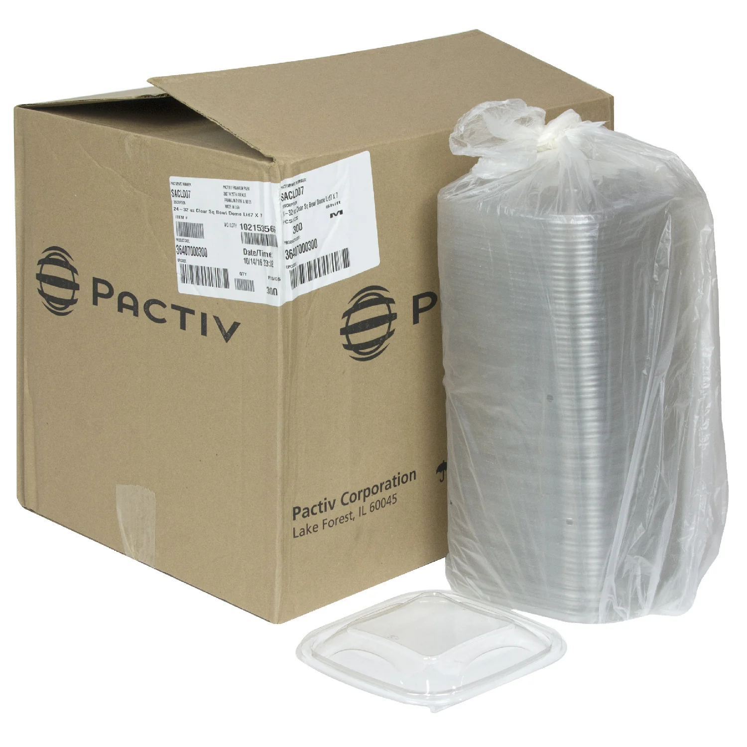 Lid Dome Clear Square 7 x 7 24-32 oz. - 1 x 300 count - Pactiv Corp - Packaging and Accessories - Restaurant Supplies and Equipment - Canadian Distribution - Image 5