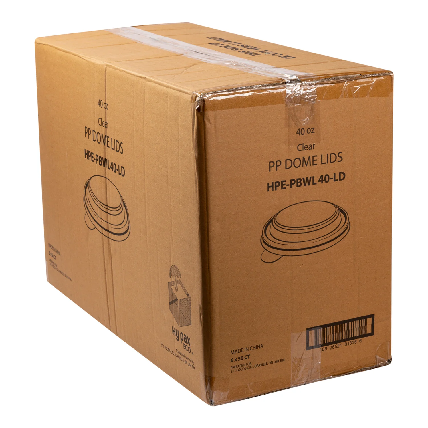Lid Dome For Kraft Paper Bowl 40 oz. - 1 x 300 count - Hy-pax - Packaging and Accessories - Restaurant Supplies and Equipment - Canadian Distribution - Image 2