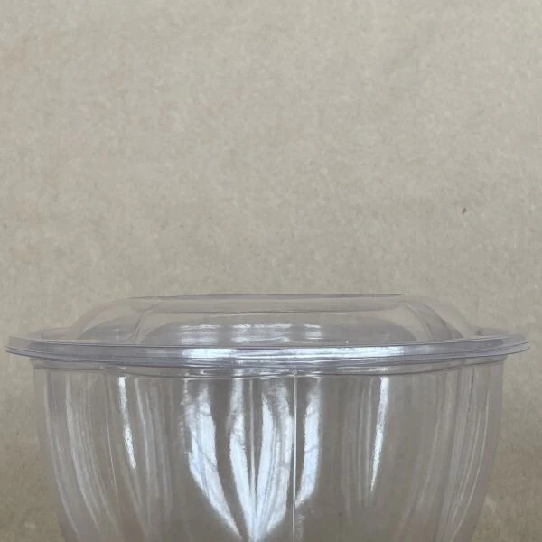 Lid for 24 / 32 /48oz. PLA Floral Salad Bowl 300cs BPI - Disposable Take Away Food Packaging - Canadian Distribution