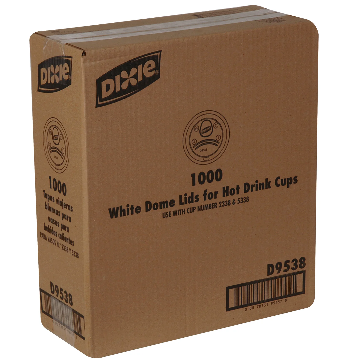 Lid Plastic Dome For 8 oz. Hot Cup - 10 x 100 count - Dixie - Packaging and Accessories - Restaurant Supplies and Equipment - Canadian Distribution - Image 2