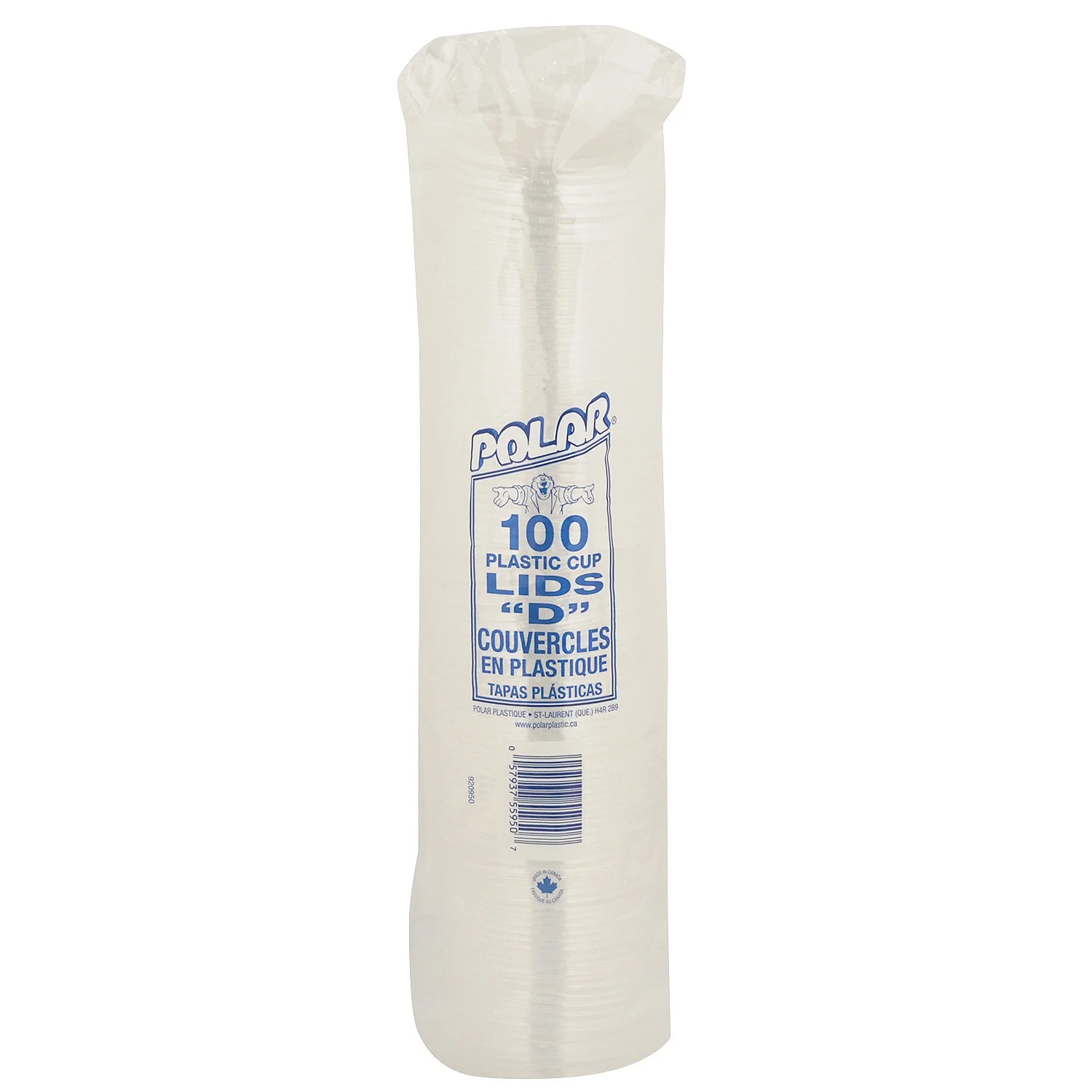 Lid Plastic Flat With Straw 16/20 oz. - 10 x 100 count - Polar - Packaging and Accessories - Restaurant Supplies and Equipment - Canadian Distribution - Image 4