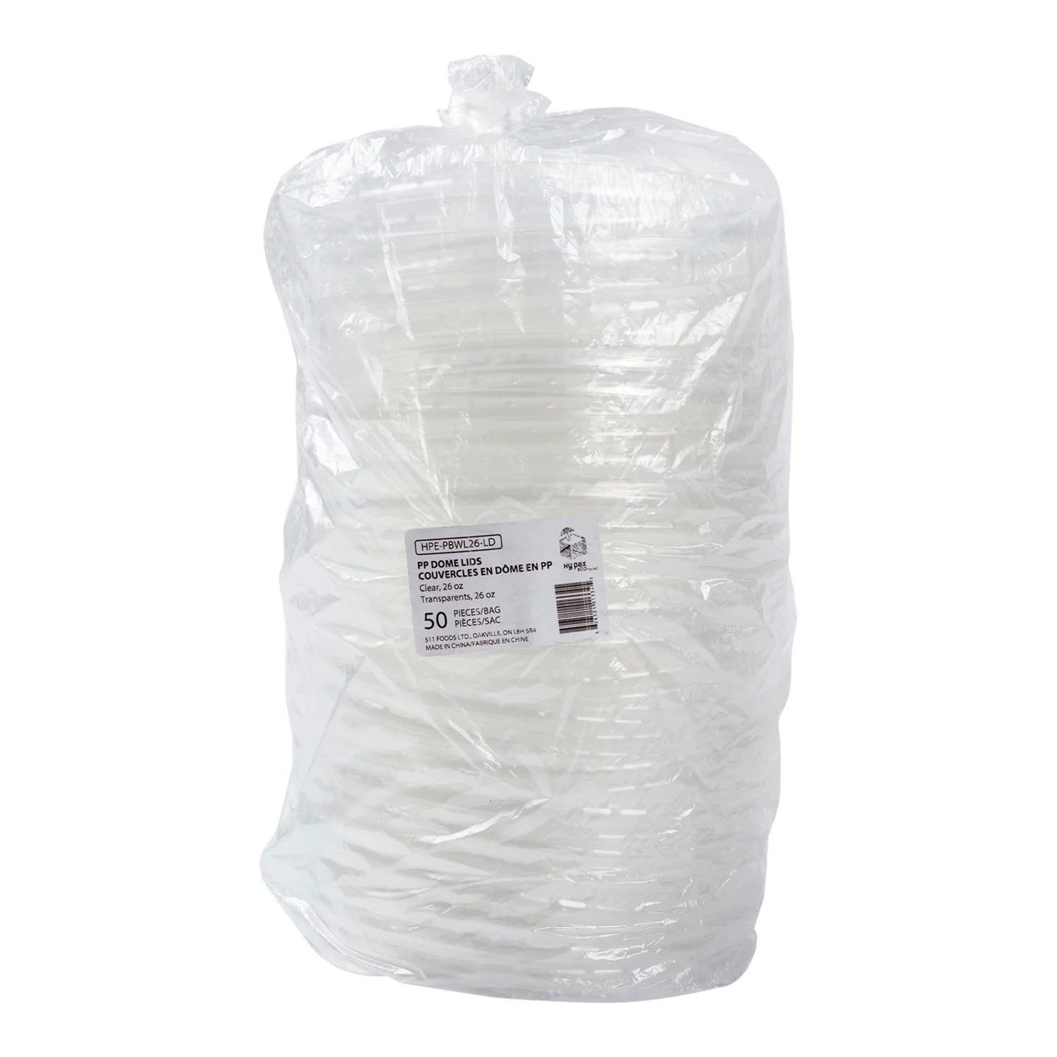 Lid Plastic For Paper Bowl 16 oz. Squat & 26 oz. - 6 x 50 count - Hy-pax - Packaging and Accessories - Restaurant Supplies and Equipment - Canadian Distribution - Image 3