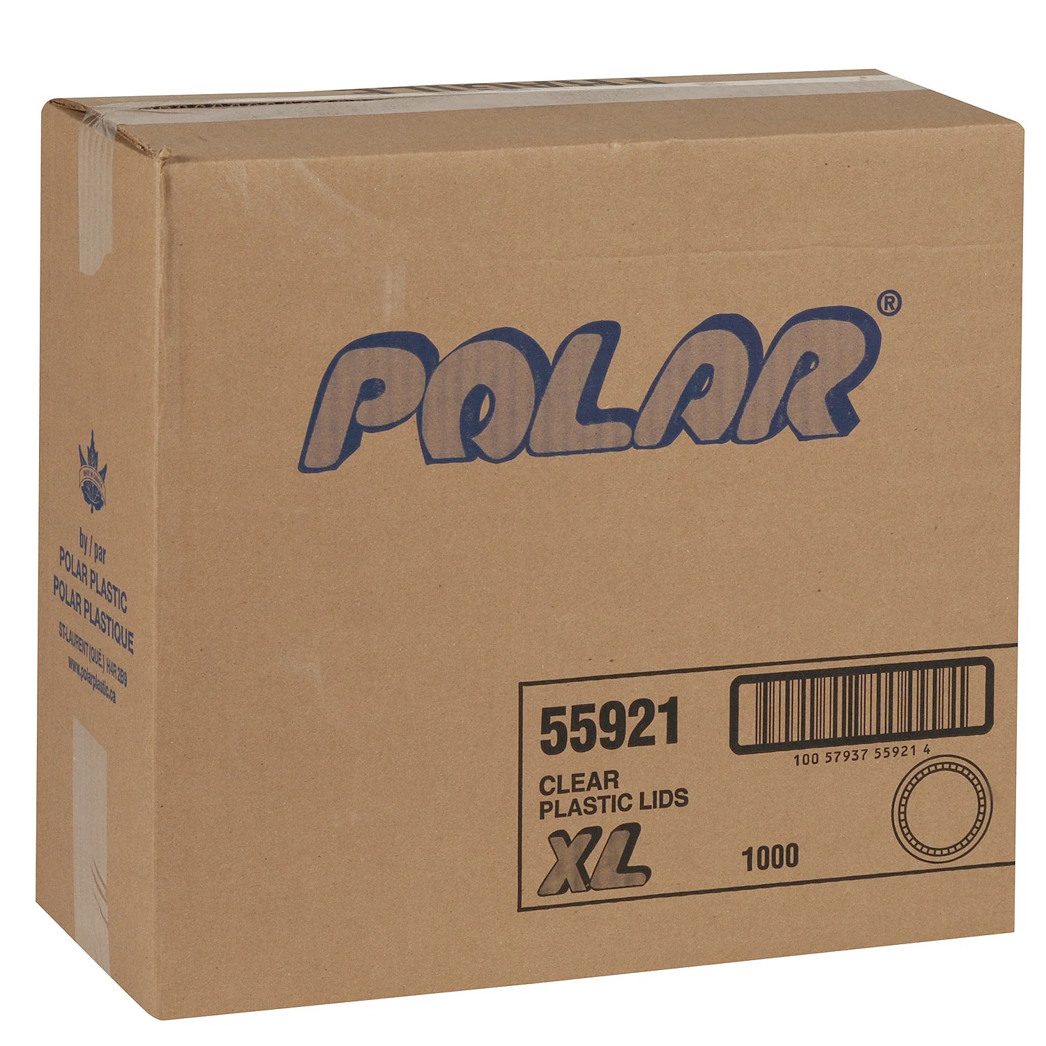 Lid Plastic No Slot Clear - 10 x 100 count - Polar - Packaging and Accessories - Restaurant Supplies and Equipment - Canadian Distribution - Image 2