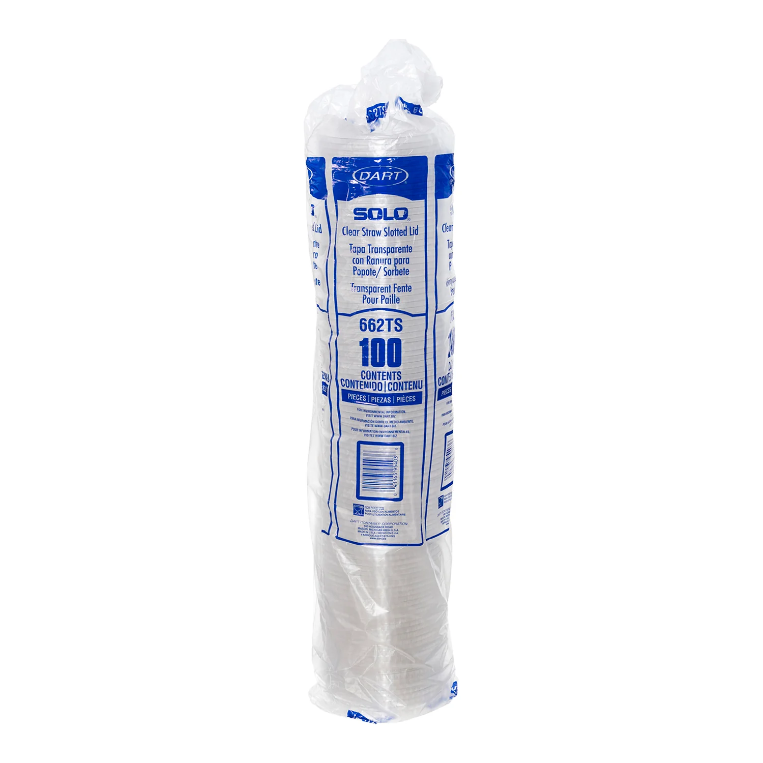 Lid Plastic Straw Slot For 9-22 oz. - 10 x 100 count - Solo Cup - Packaging and Accessories - Restaurant Supplies and Equipment - Canadian Distribution - Image 3