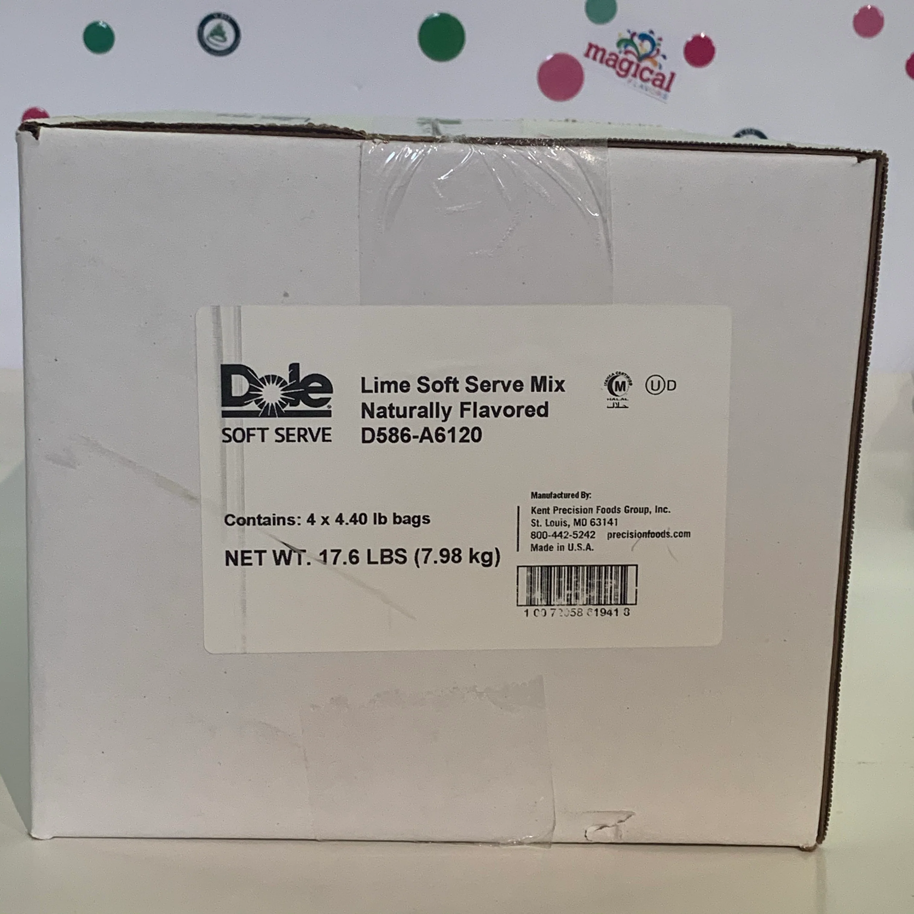 Dole Lime Soft Serve Mix - 4.4 Lbs. Bag - Case (4 X 4.4lb Bags) - Canadian Distribution - Ships Free Within Canada on Orders Above CAD $199 - Image 4