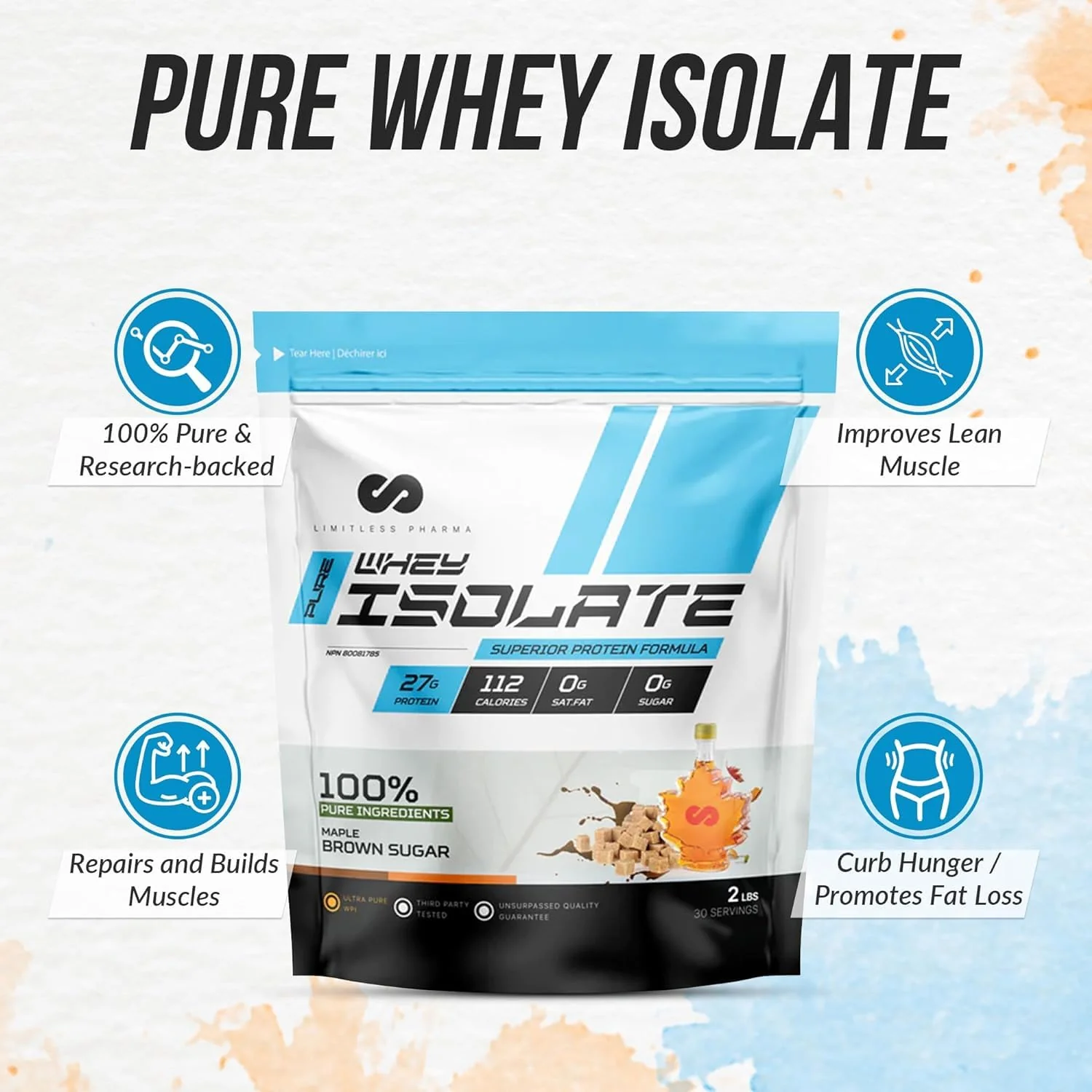 Limitless Pharma – Pure Whey Isolate – Chocolate Peanut Butter Cup – 5 lb - Canadian Distribution - Ships Free Within Canada on Orders Above CAD $199 - Image 7