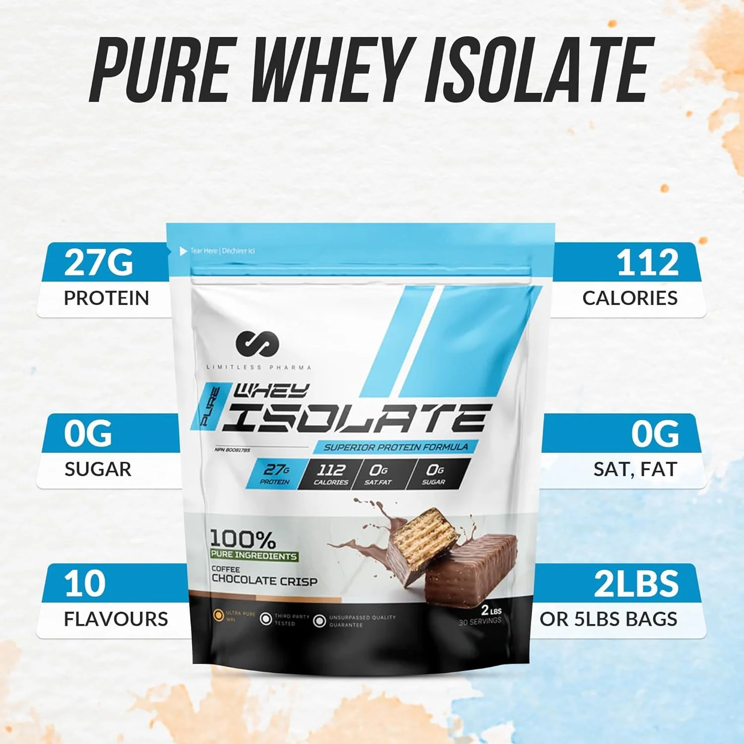 Limitless Pharma – Pure Whey Isolate – Chocolate Peanut Butter Cup – 5 lb - Canadian Distribution - Ships Free Within Canada on Orders Above CAD $199 - Image 8