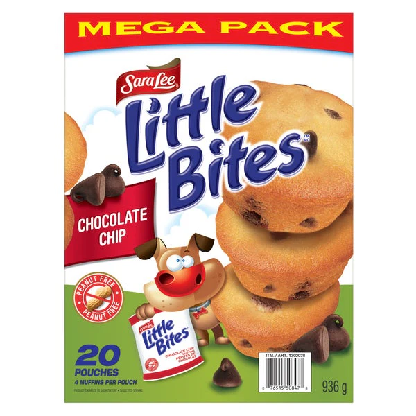 Little Bites Chocolate Chip - 4 x Packs of 20 - Sara Lee - Canadian Distribution - Ships Free Within Canada on Orders Above CAD $199