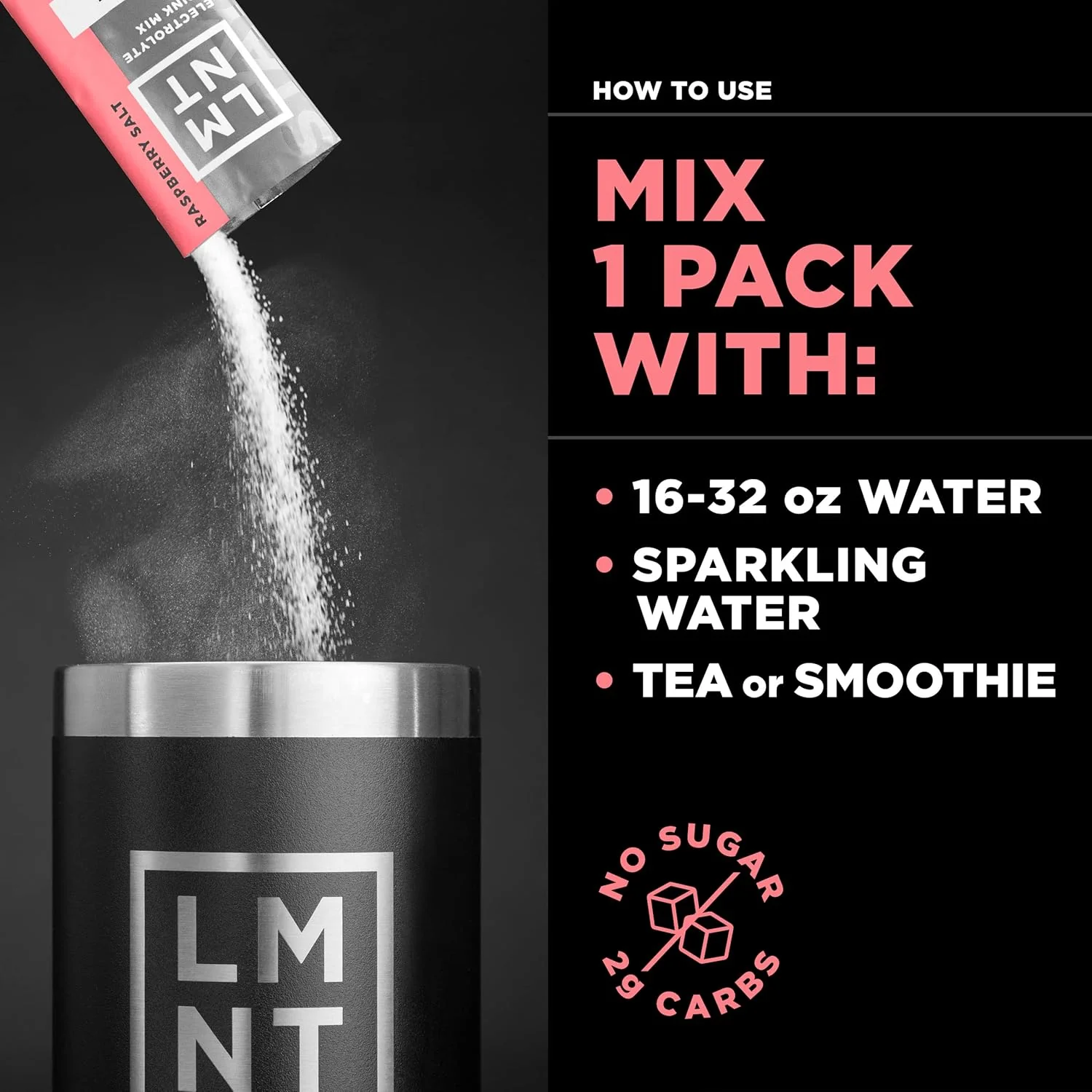 LMNT – Electrolytes – Raspberry Salt – 30 Pack – Ships Free Within Canada on Orders Above CAD $199 - Image 5