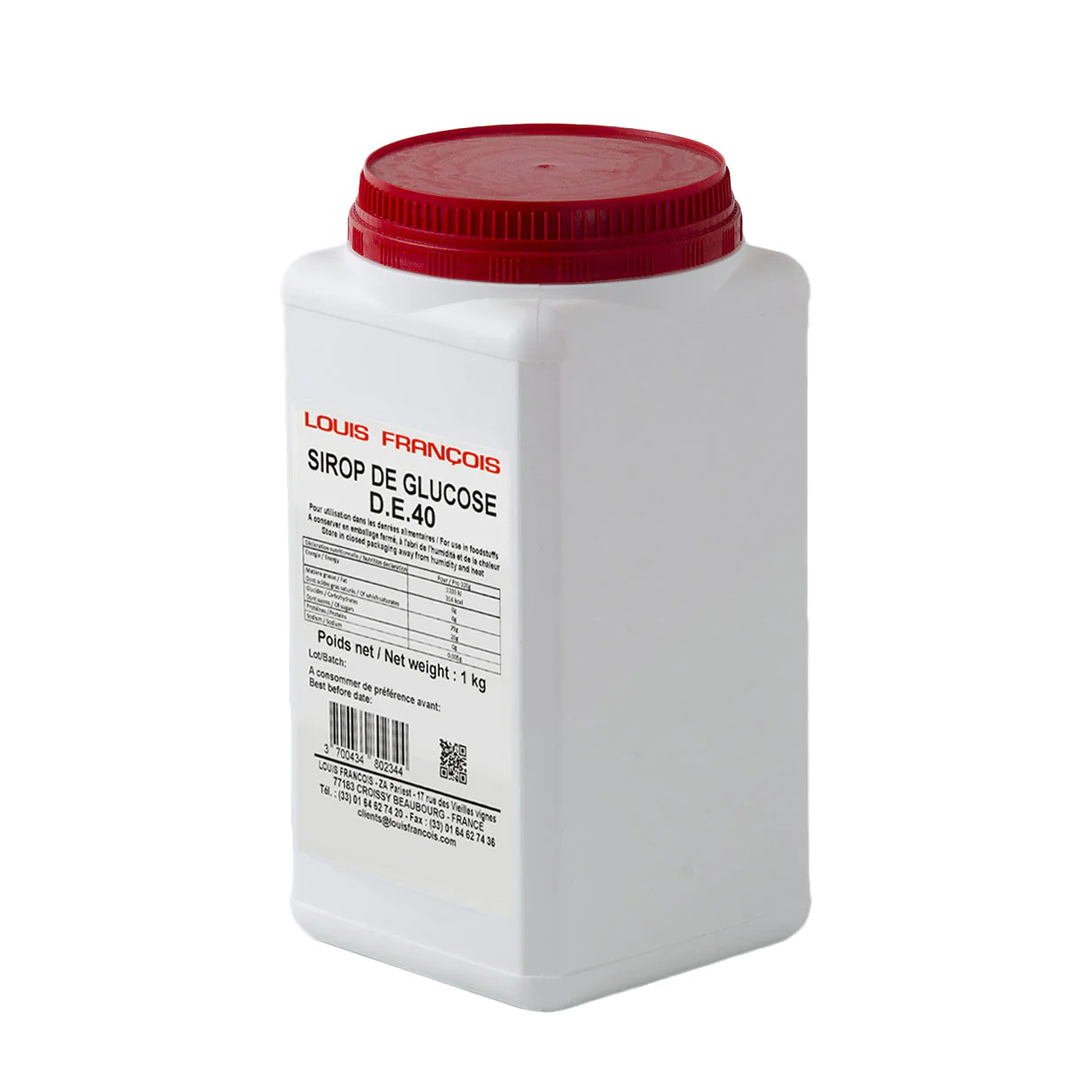 LOUIS FRANCOIS Glucose Syrup 40 DE, 1kg - Canadian Distribution - Ships Free Within Canada on Orders Above CAD $199