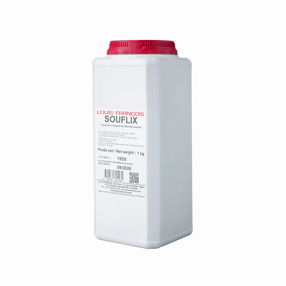 LOUIS FRANCOIS Souflix – Premium Thickener for Creamy, Pastry Fillings and Sauces, 1kg - Canadian Distribution - Ships Free Within Canada on Orders Above CAD $199