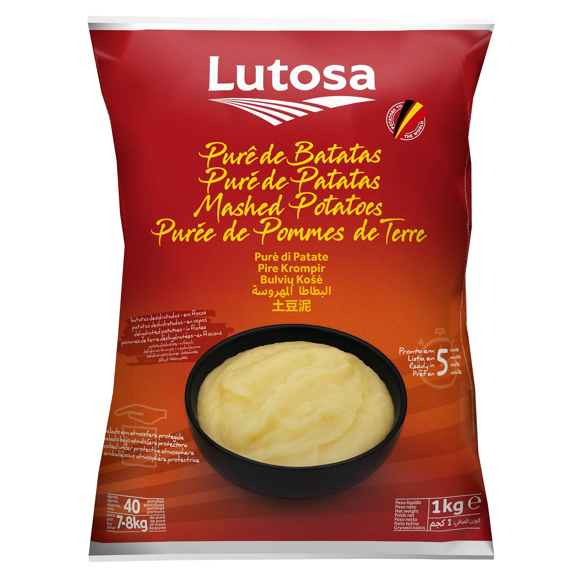 Lutosa Potato Flakes - 12 x 1 kg - Grocery and Food Items - Canadian Distribution - Ships Free Within Canada on Orders Above CAD $199 - Image 3