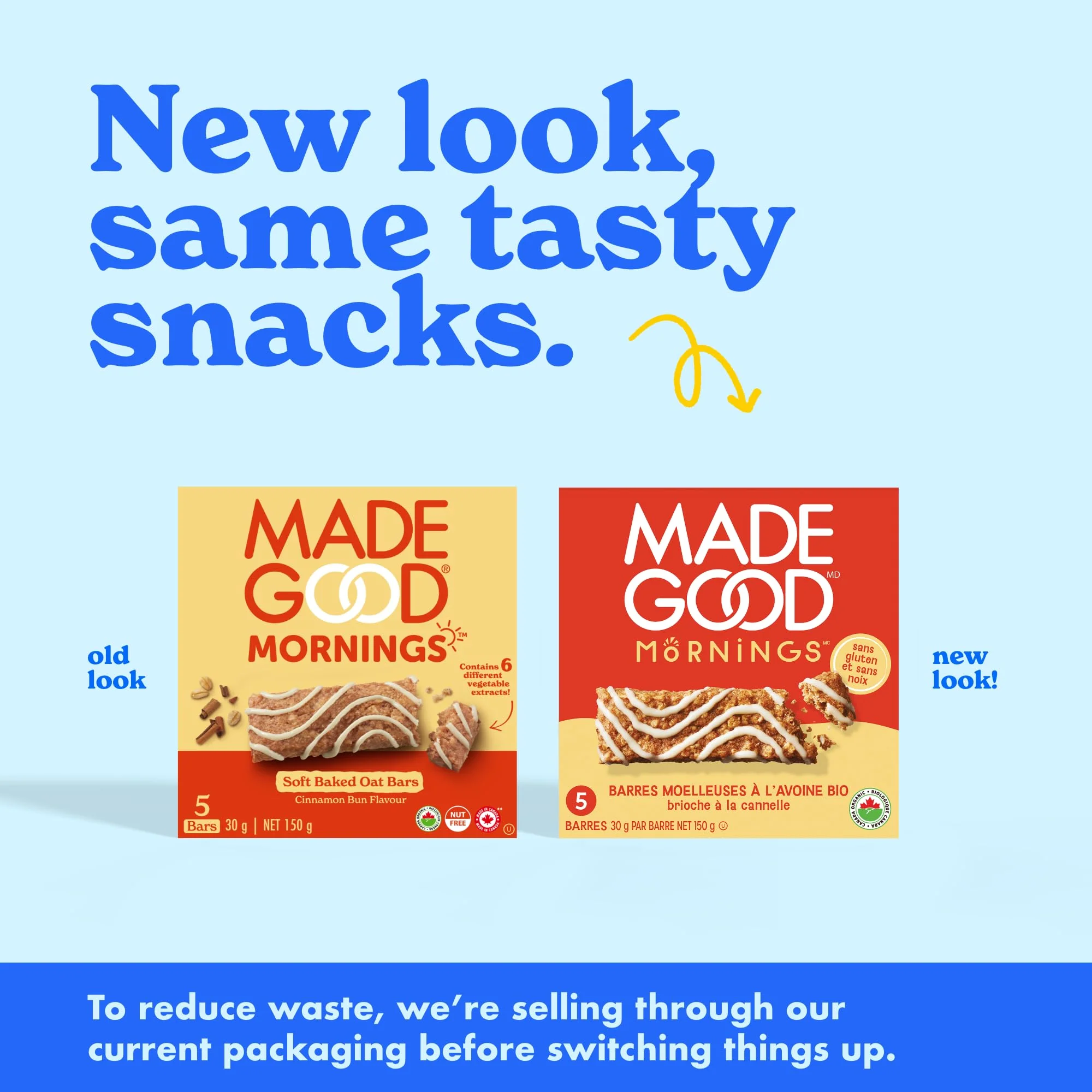 MadeGood – Mornings Soft Baked Breakfast Bar – Cinnamon Bun – 30 x 30g - Canadian Distribution - Ships Free Within Canada on Orders Above CAD $199 - Image 7