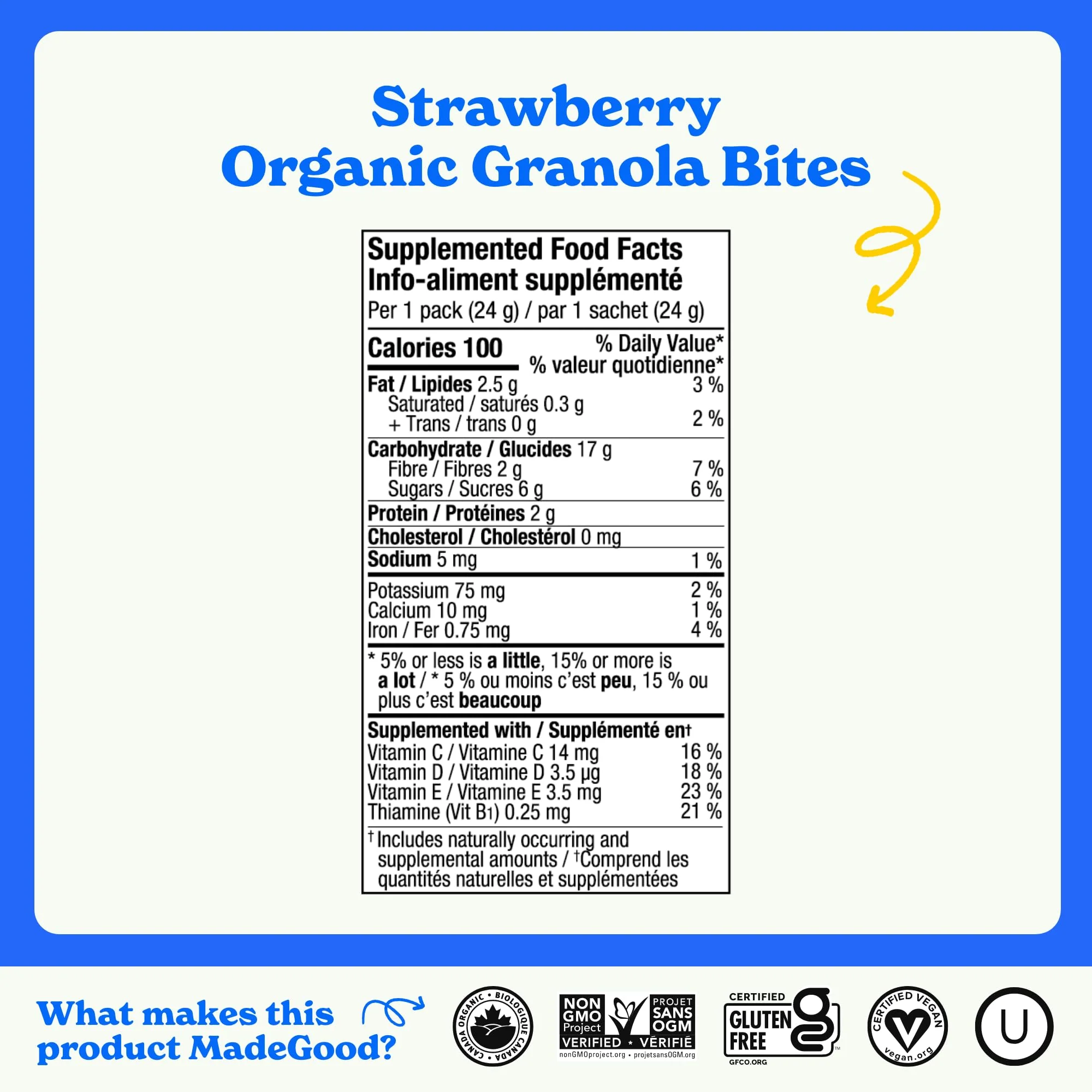 MadeGood – Strawberry Granola Bites – 28 Pack - Canadian Distribution - Ships Free Within Canada on Orders Above CAD $199 - Image 5