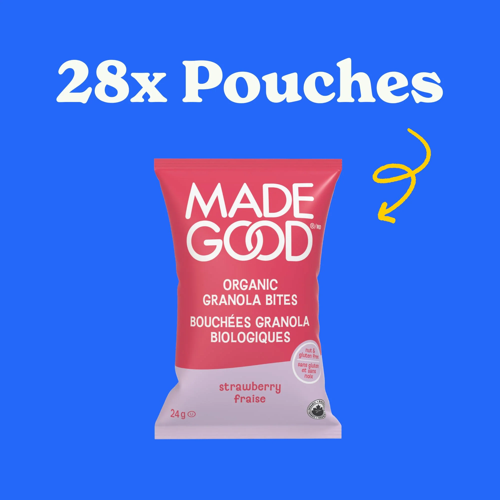 MadeGood – Strawberry Granola Bites – 28 Pack - Canadian Distribution - Ships Free Within Canada on Orders Above CAD $199 - Image 9
