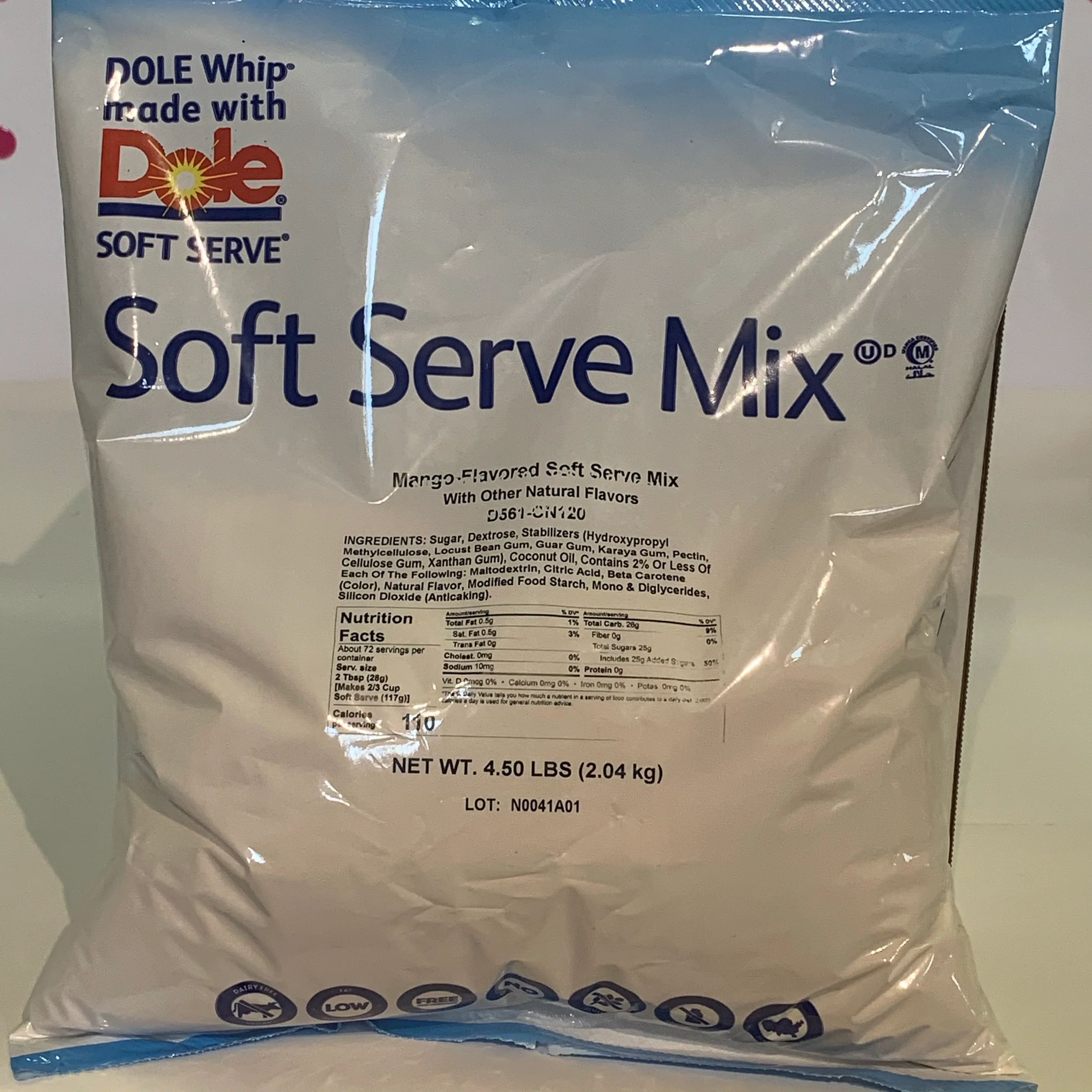 Dole Mango Soft Serve Mix - 4.4 Lbs. Bag - Case (4 X 4.4lb Bags) - Canadian Distribution - Ships Free Within Canada on Orders Above CAD $199 - Image 3