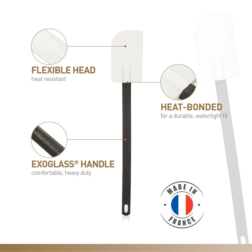 MATFER BOURGEAT Elveo High-Temperature Silicone Spatula, 13 3/4" - Canadian Distribution - Ships Free Within Canada on Orders Above CAD $199 - Image 4