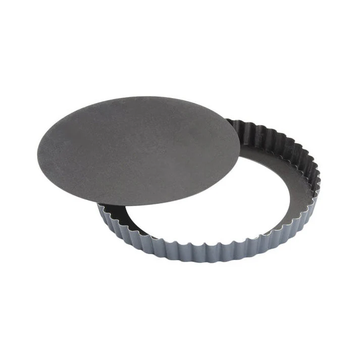 MATFER BOURGEAT Exopan Fluted Tart and Quiche Pan with Removable Bottom, 7 1/16" - Canadian Distribution - Ships Free Within Canada on Orders Above CAD $199 - Image 2