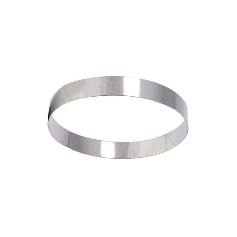 MATFER BOURGEAT Stainless Steel Cake Ring (Entremet/Flan), 8" - Canadian Distribution - Ships Free Within Canada on Orders Above CAD $199
