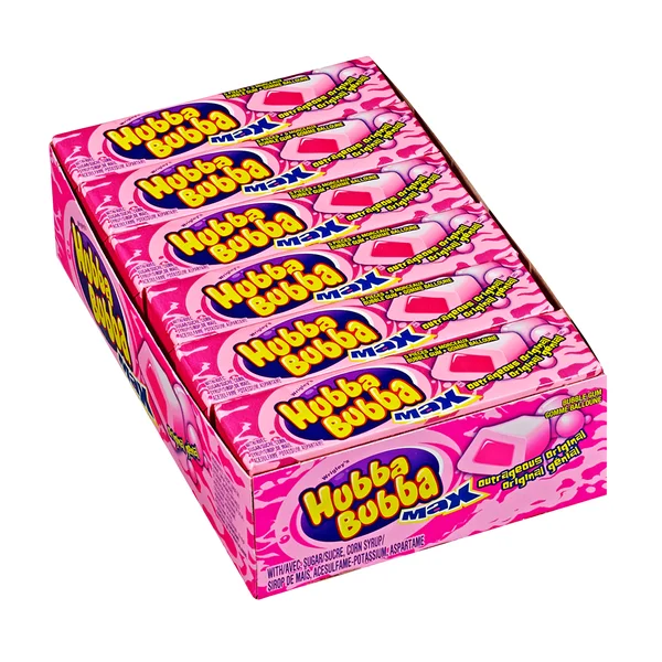 Max Original Gum - 72 x Packs of 5 - Hubba Bubba - Canadian Distribution - Ships Free Within Canada on Orders Above CAD $199 - Image 2