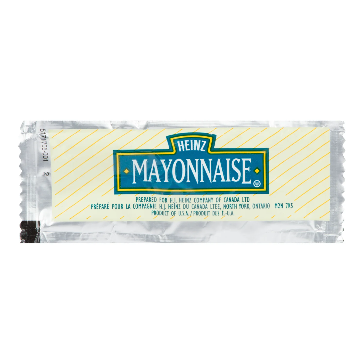Mayonnaise Individual - 200 x 12.5 g - Heinz - Restaurant and Foodservice Ingredients - Canadian Distribution - Ships Free Within Canada on Orders Above CAD $199