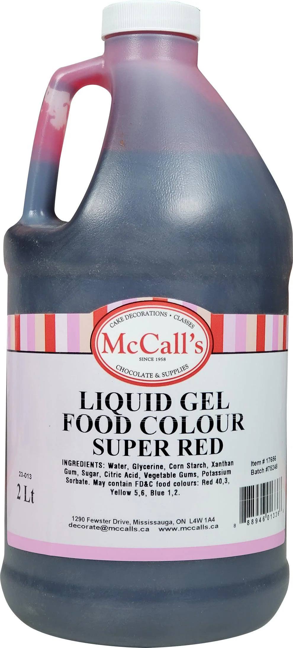 McCall's - Gel Liquid Food Color - Super Red - Ships Free Within Canada on Orders Above CAD $199