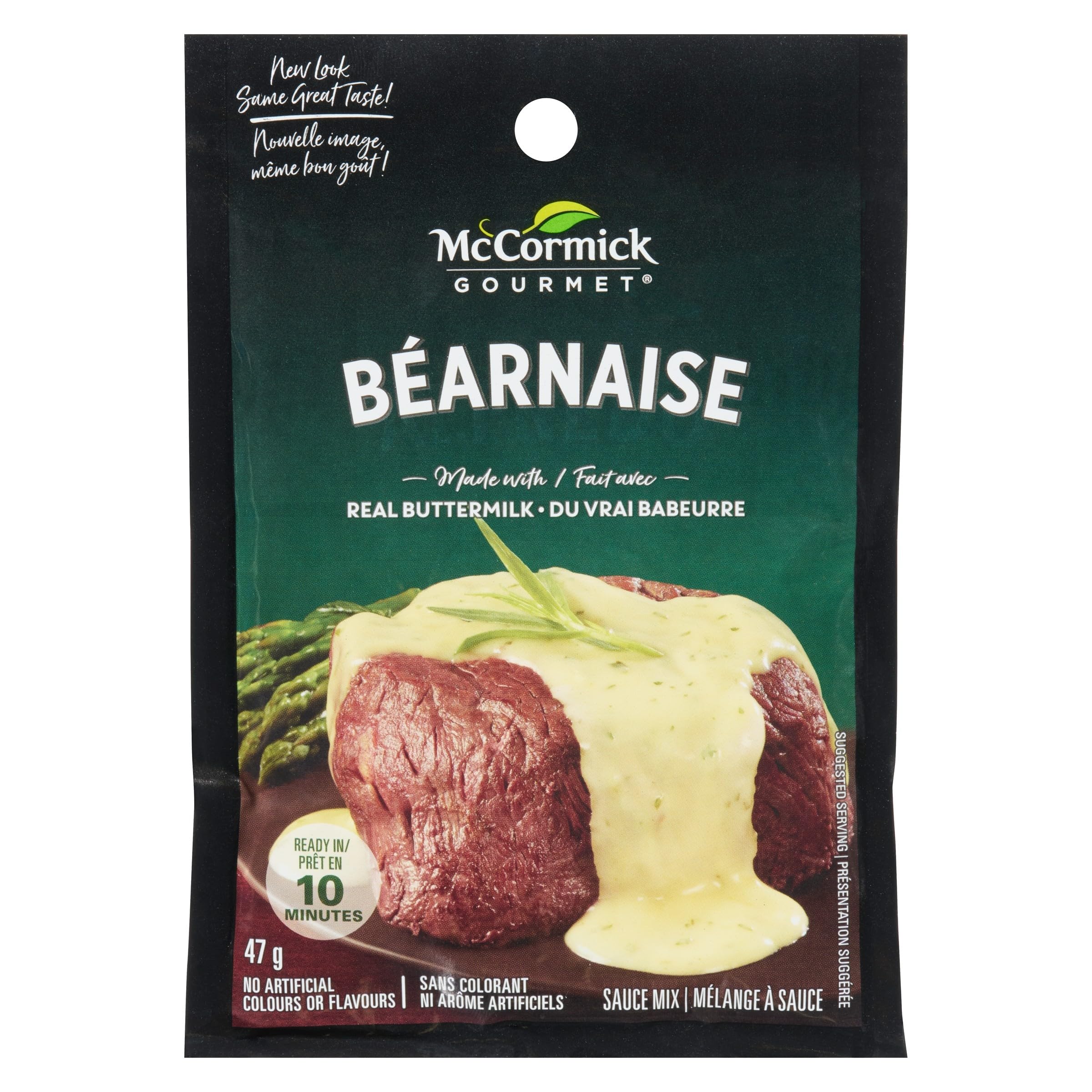 McCormick Gourmet Béarnaise Sauce Mix - Real Buttermilk, 10-Minute Preparation, 47g Pack of 12 - Canadian Distribution - Ships Free Within Canada on Orders Above CAD $199