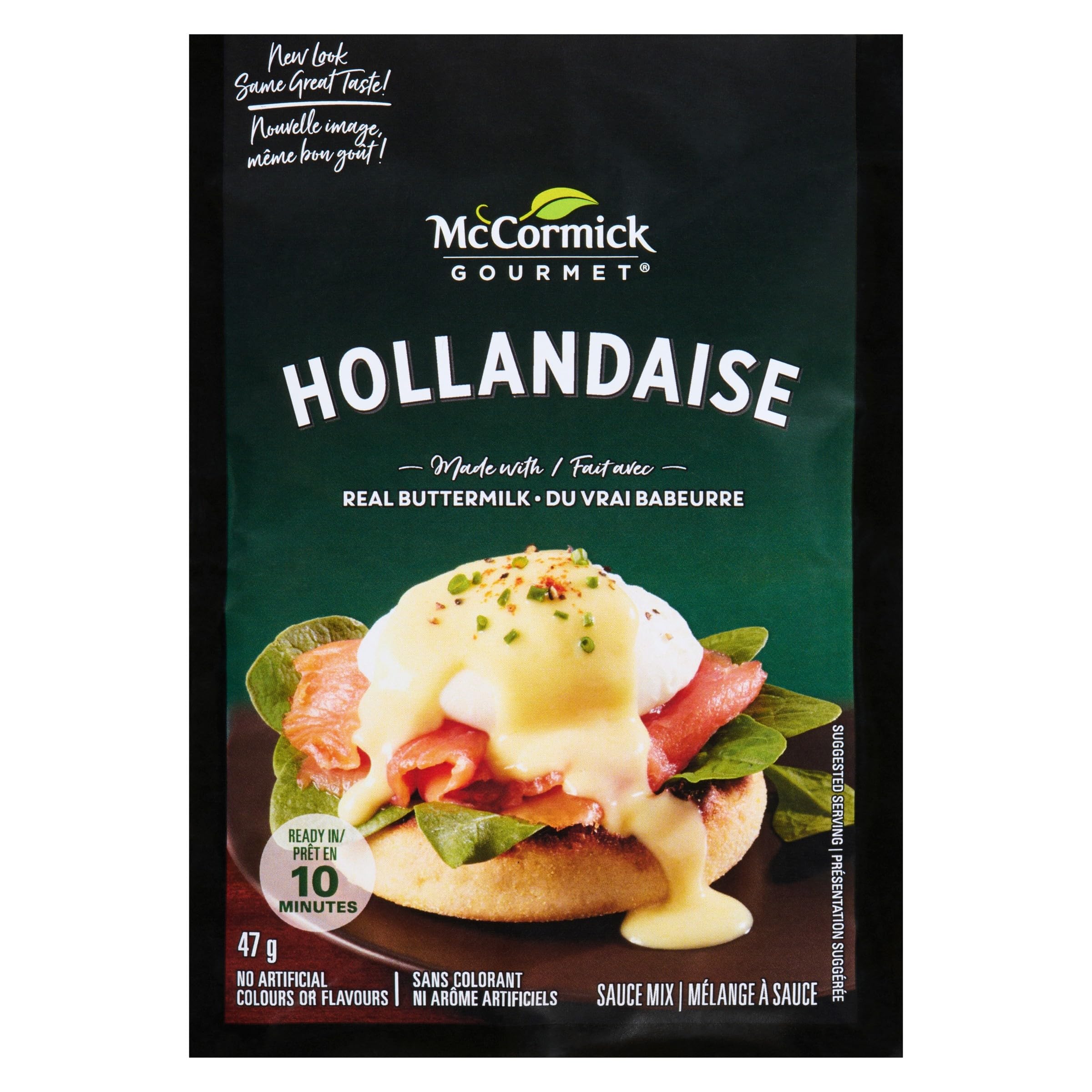 McCormick Gourmet Hollandaise Sauce Mix with Real Buttermilk – 47g, Pack of 12 - Canadian Distribution - Ships Free Within Canada on Orders Above CAD $199 - Image 2