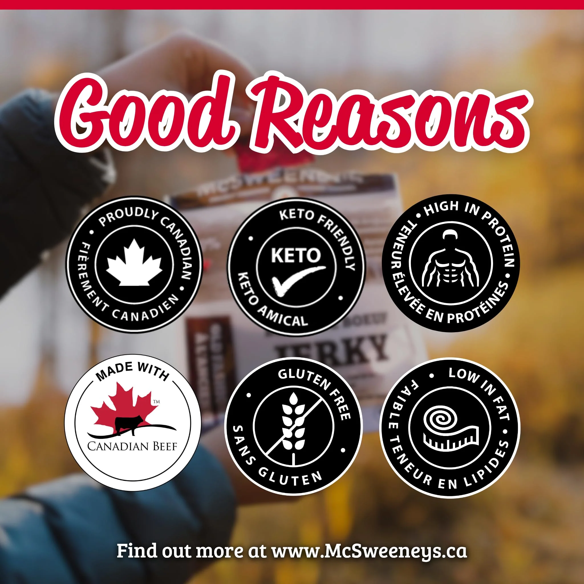 McSweeney's – Old Fashioned Beef Jerky ZERO Sugar – Sugar Free, Gluten Free, Keto – 70g x 12 - Canadian Distribution - Ships Free Within Canada on Orders Above CAD $199 - Image 3