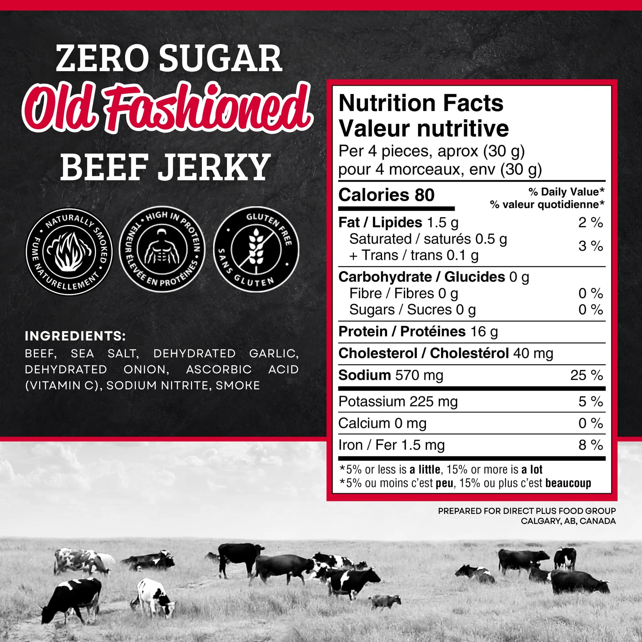McSweeney's – Old Fashioned Beef Jerky ZERO Sugar – Sugar Free, Gluten Free, Keto – 70g x 12 - Canadian Distribution - Ships Free Within Canada on Orders Above CAD $199 - Image 8