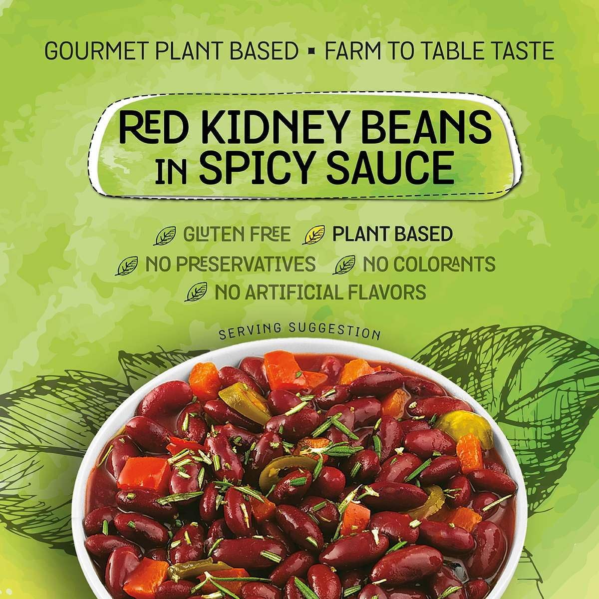 Mediterranean, Ready to Eat Red Kidney Beans in Spicy Sauce, Gluten Free, Plant Based, Vegan, No Preservatives, No Colorants, No Artificial Flavors, 250GR (Pack of 9) - Canadian Distribution - Ships Free Within Canada on Orders Above CAD $199 - Image 6