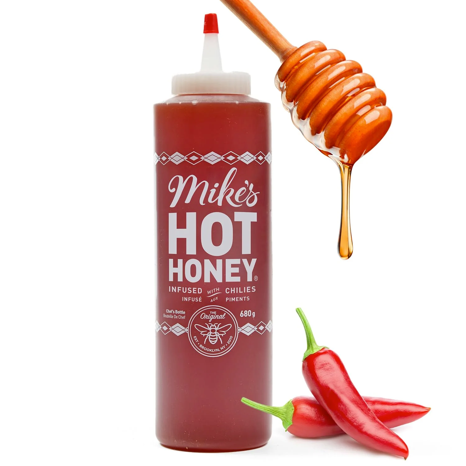 Mike’s Hot Honey – Original – 680g – Sweet heat condiment - Canadian Distribution - Ships Free Within Canada on Orders Above CAD $199