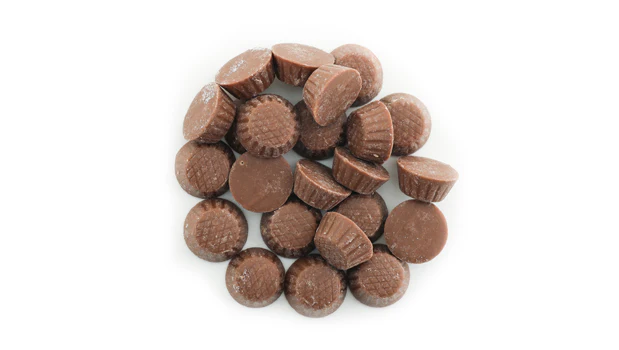Mini Milk Chocolate Peanut Butter Cups - 30 LB Box - Premium Ice Cream and Dessert Toppings, Mix-Ins and Inclusions - Ships Free Within Canada on Orders Above CAD $199