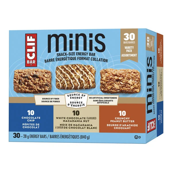 Minis snack-sized Energy Bar - 120 x 28 g - Clif bar - Canadian Distribution - Ships Free Within Canada on Orders Above CAD $199