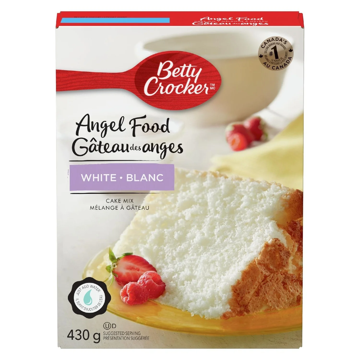 Mix Cake Angel Food - 36 x 12 g - Betty Crocker - Baking Mixes and Ingredients - Canadian Distribution - Ships Free Within Canada on Orders Above CAD $199 - Image 3