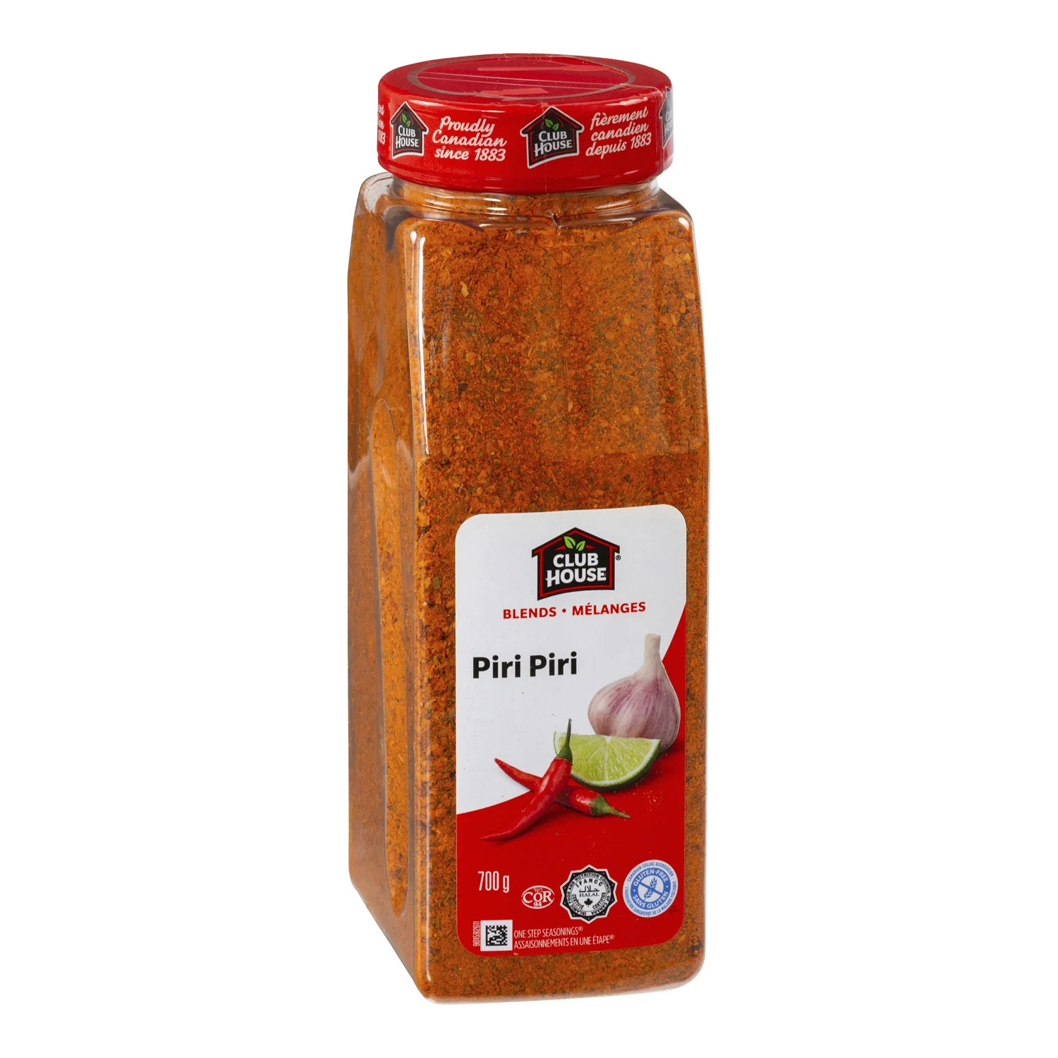 Mix Seasoning Piri Piri - 6 x 700 g (Case = 1 x 700 g) - Clubhouse - Restaurant and Foodservice Ingredients - Canadian Distribution - Ships Free Within Canada on Orders Above CAD $199