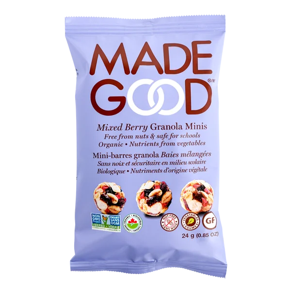 Mixed Berry Granola Minis - 112 × 24 g - Made Good - Canadian Distribution - Ships Free Within Canada on Orders Above CAD $199 - Image 2