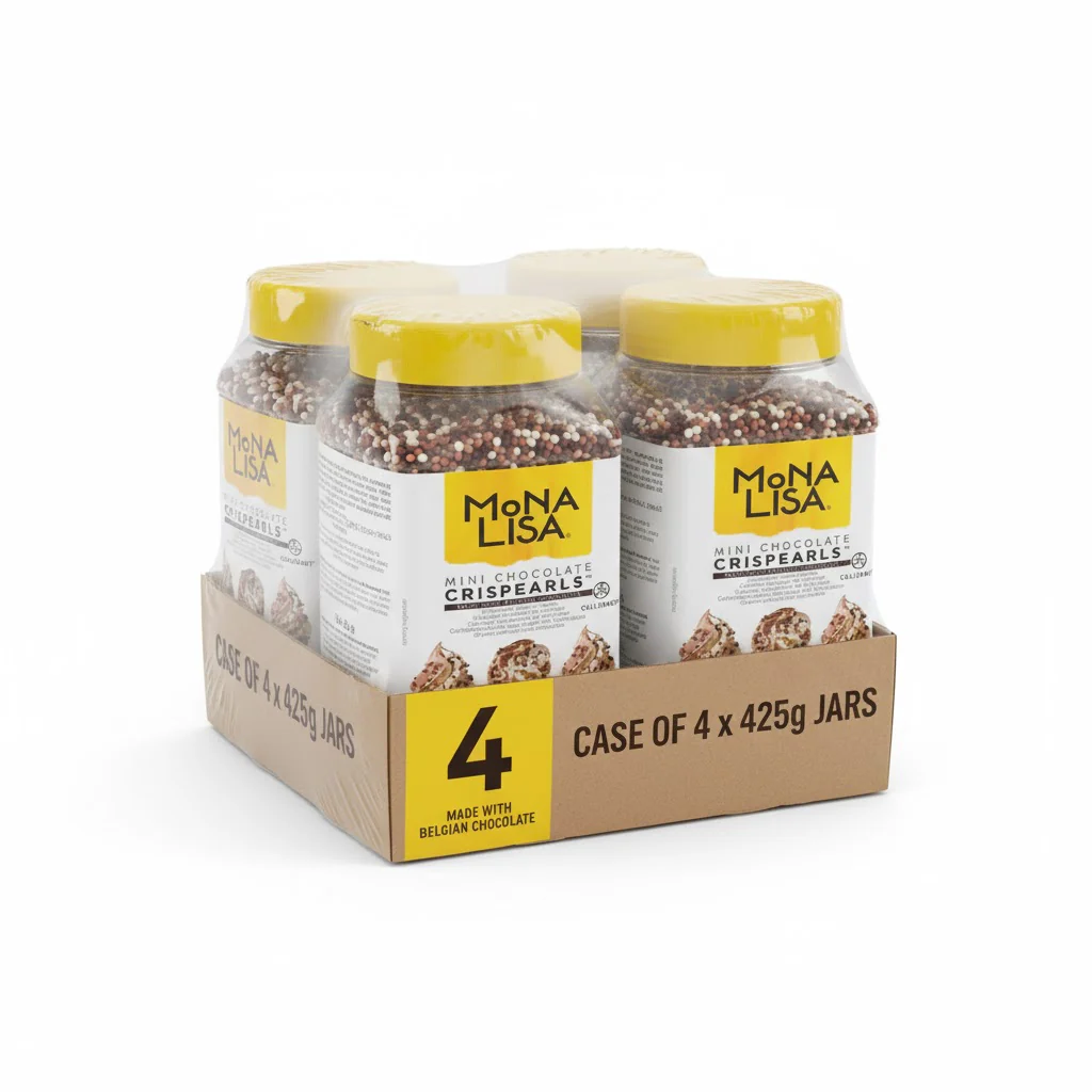 Mona Lisa - Mini Milk Chocolate Crispearls - 425g - Case of 4 x 425g - Barry Callebaut - Canadian Distribution - Ships Free Within Canada on Orders Above CAD $199 - Image 2