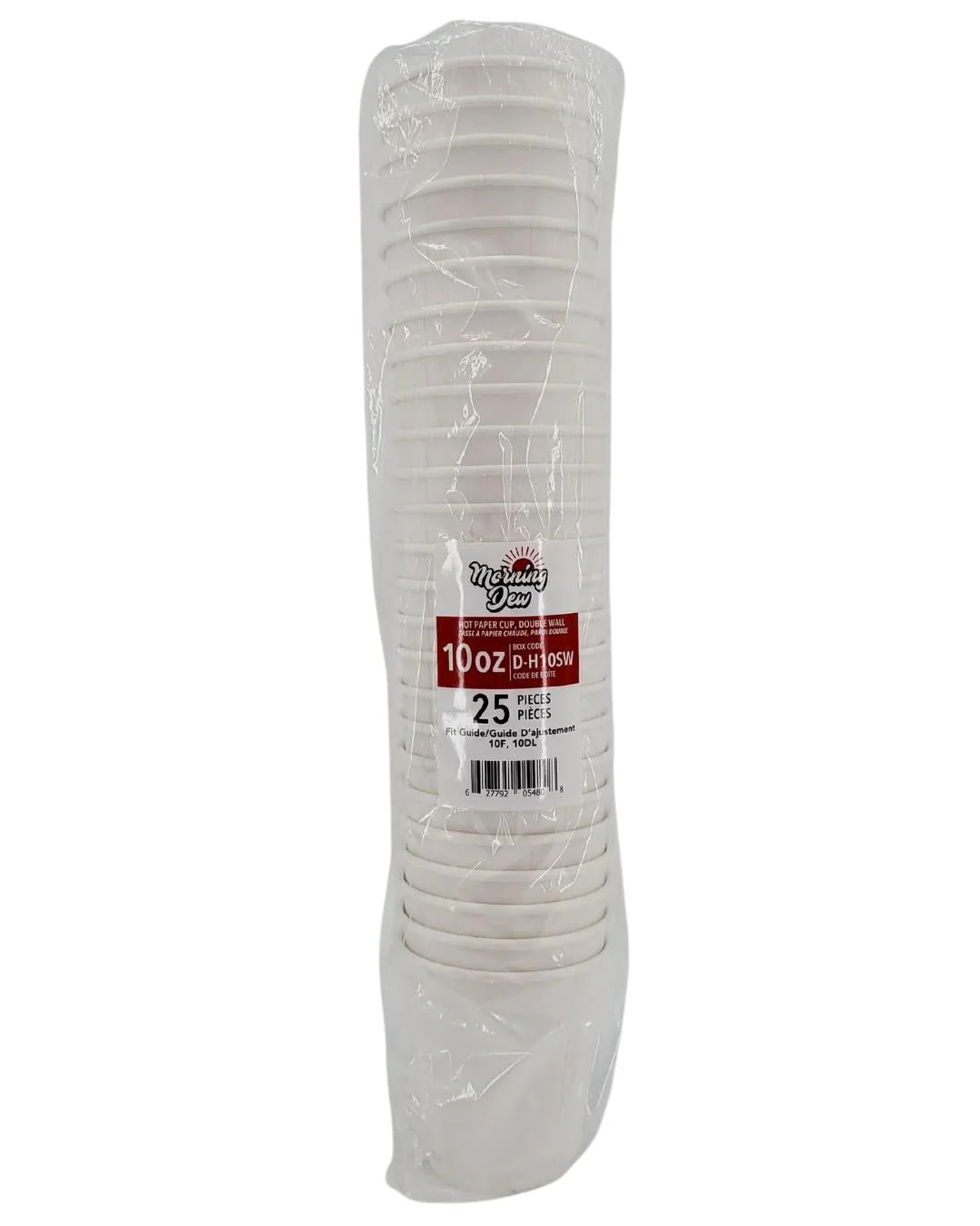 Morning Dew - 10 oz Squat Hot Paper Cup - Double Wall - White - 20 x 25 count - Image 8