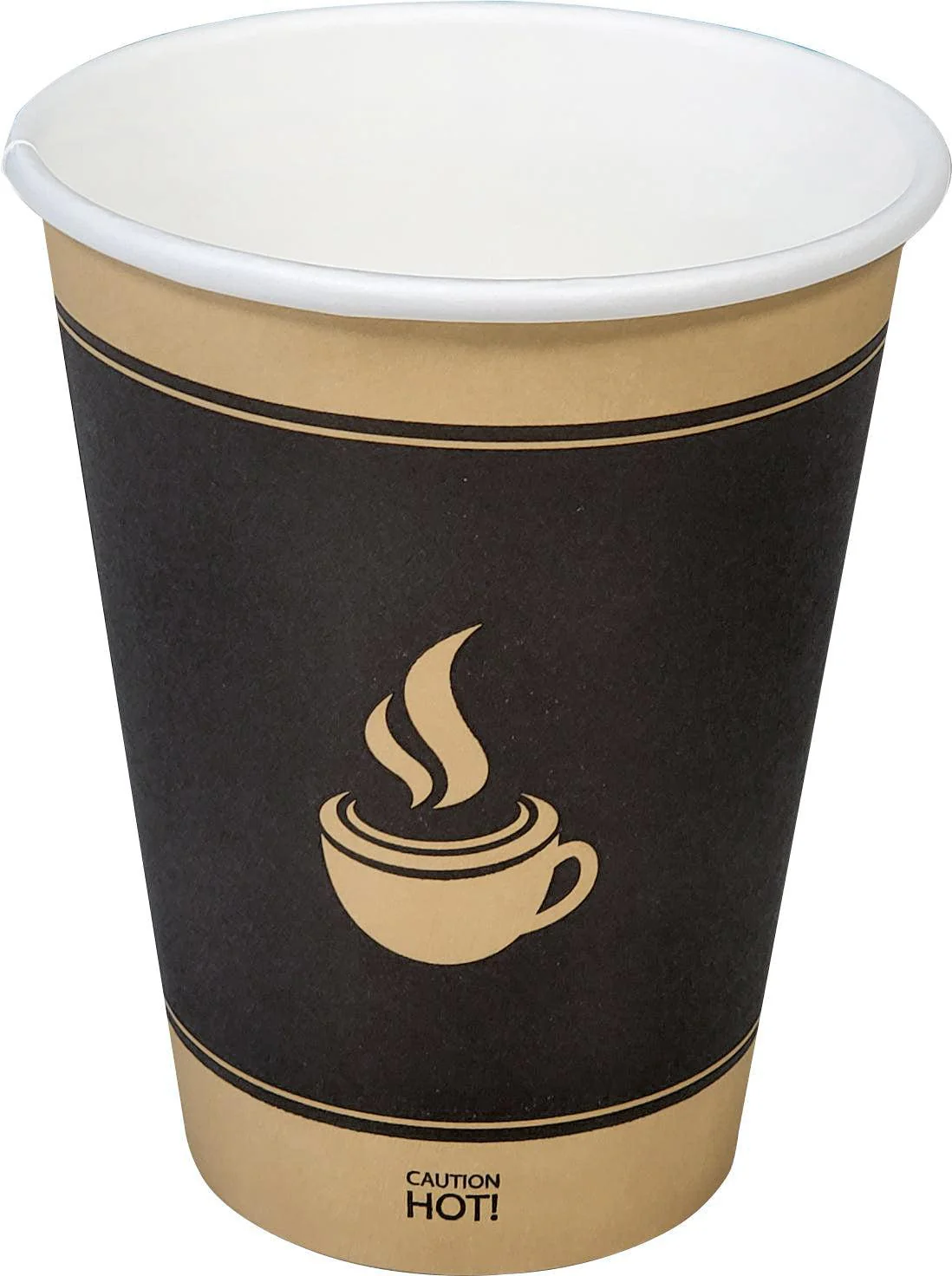 Morning Dew - 12 oz Hot Paper Cups - Ebony Print - 20 x 50 count - Image 2