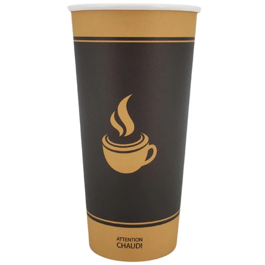 Morning Dew - 20 oz Hot Paper Cups - Ebony Print - 20 x 25 count - Image 2