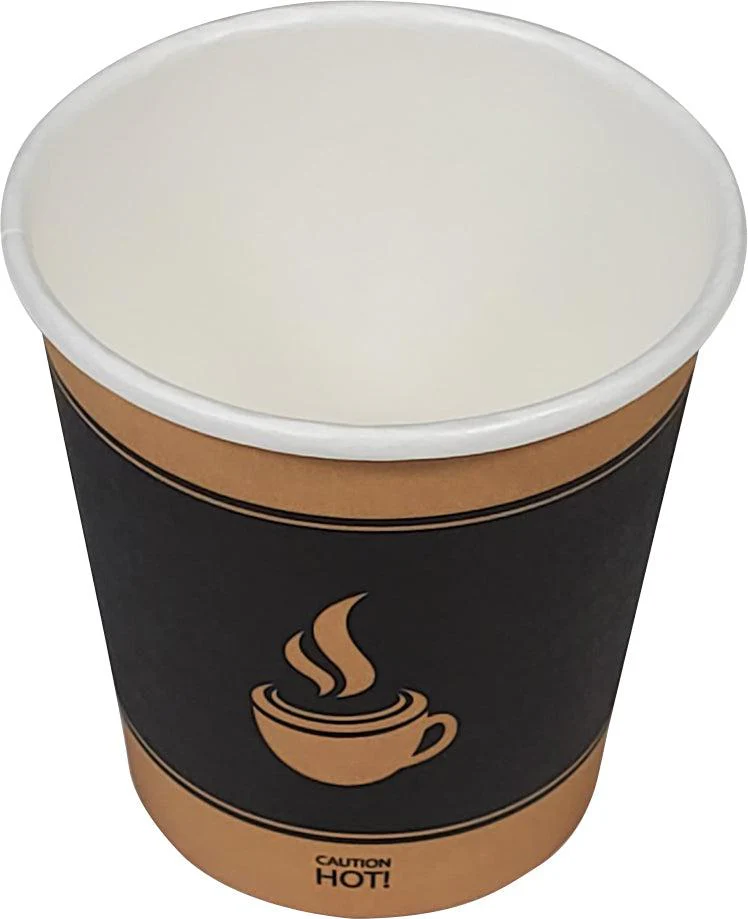 Morning Dew - 4 oz Hot Paper Cups - Ebony Print - 20 x 50 count - Image 2