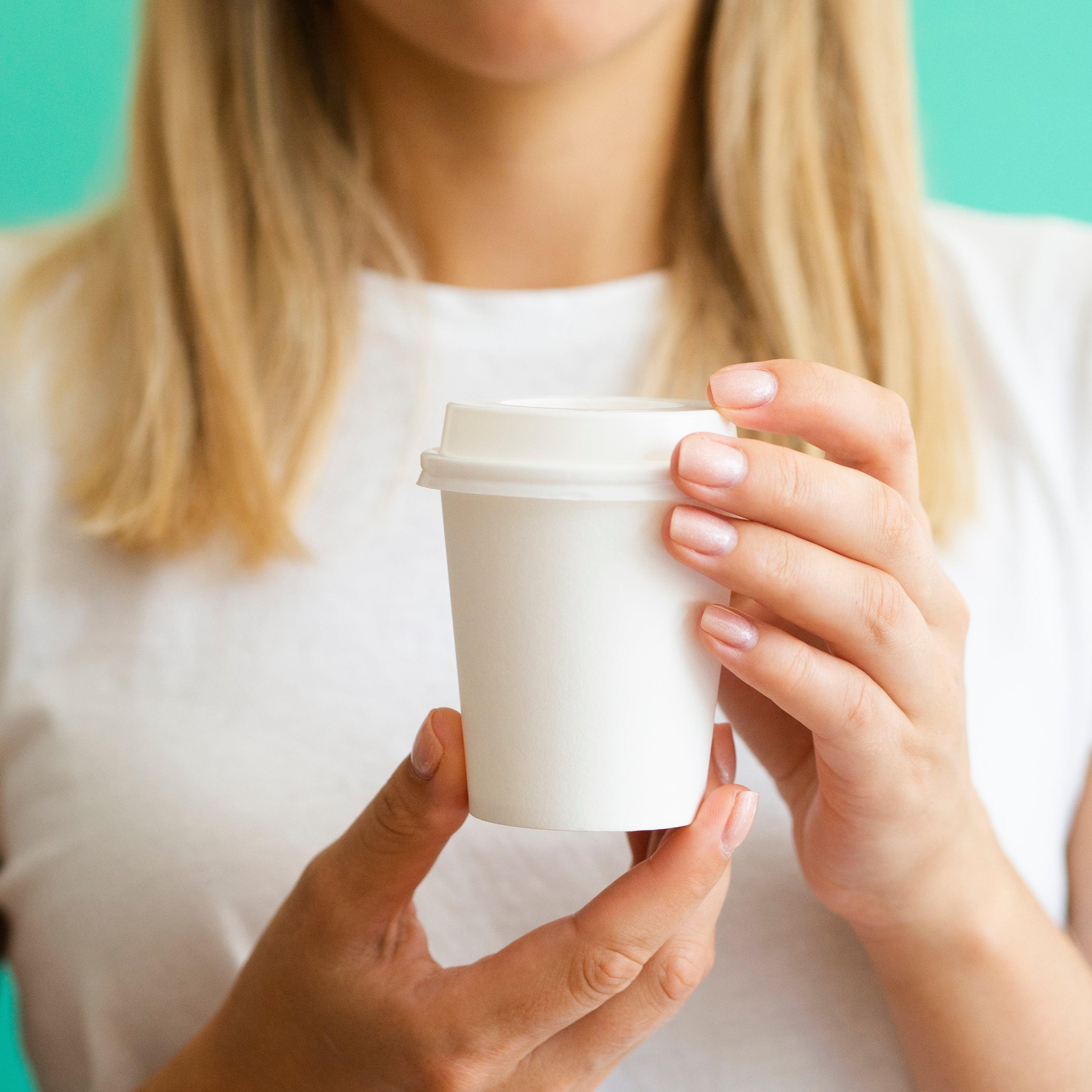 Morning Dew - 4 oz Hot Paper Cups - White - 20 x 50 count - Image 4