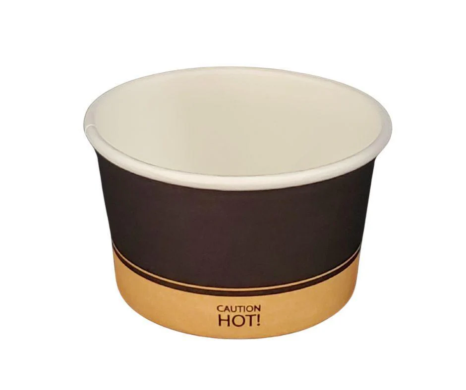 Morning Dew - 4 oz Paper Containers - Ebony Print - 20 x 50 count - Image 2