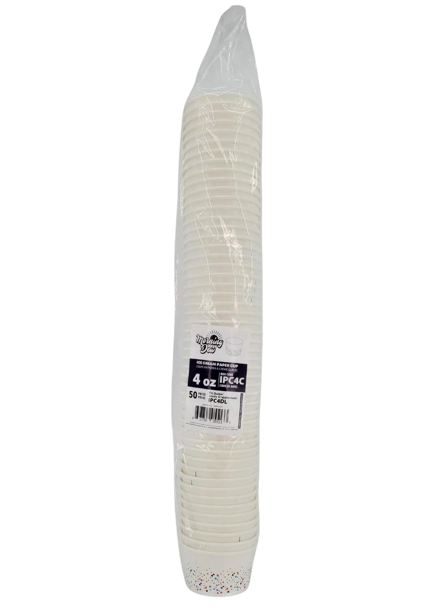 Morning Dew - 4oz - Ice Cream Paper Cups - Celebration Print - 20 x 50 count - Image 2