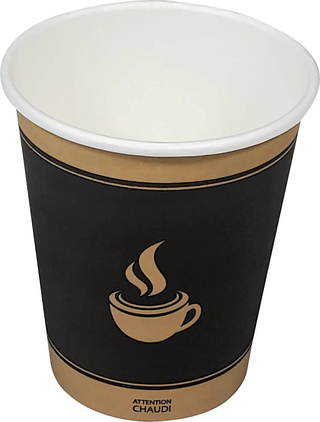 Morning Dew - 8oz Hot Paper Cups - Ebony Print - 20 x 50 count - Image 2