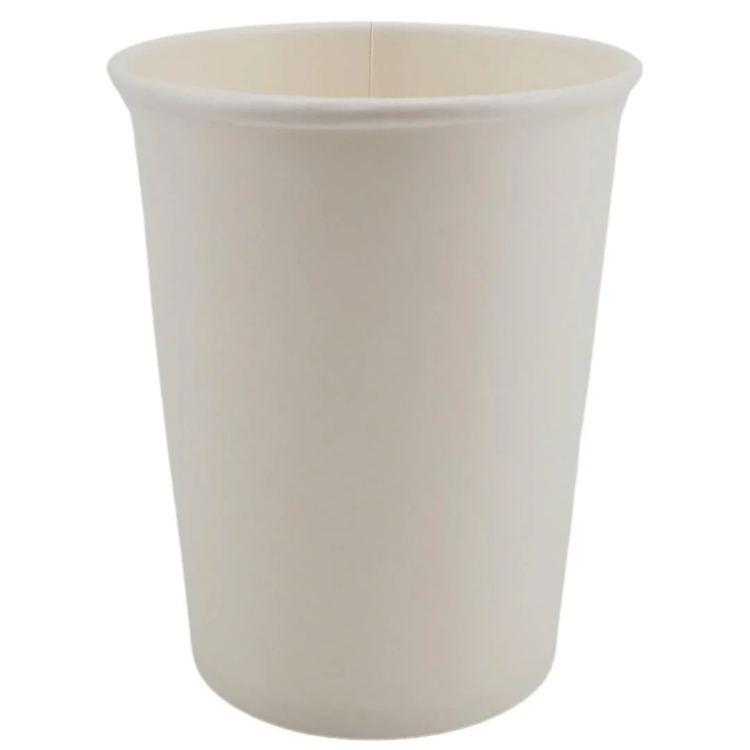 Morning Dew - 8oz Hot Paper Cups - White - 20 x 50 count - Image 2