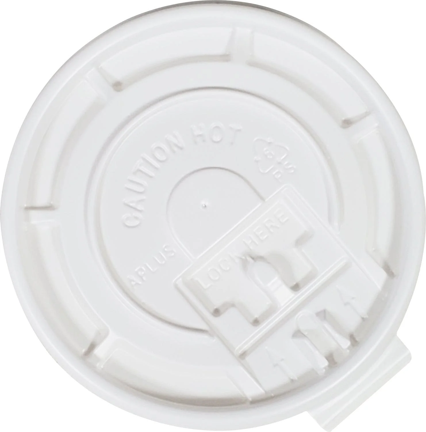 Morning Dew - Tear Back Flat Lid for 10-24 oz Hot Paper Cups - White - 10 x 100 count - Image 3