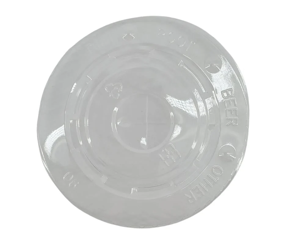Morning Dew - X Straw Flat PET Lid for 16,22oz Cold Paper Cups - 10 x 100 count - Image 6