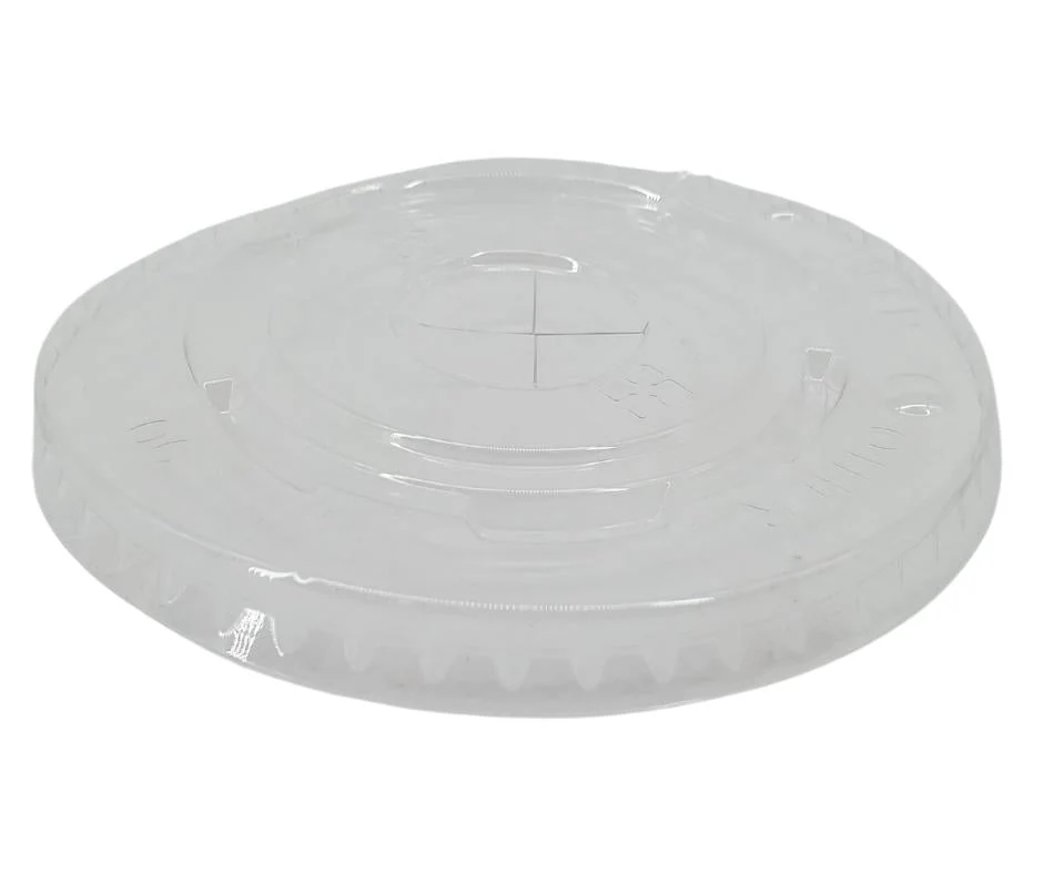 Morning Dew - X Straw Flat PET Lid for 16,22oz Cold Paper Cups - 10 x 100 count - Image 7
